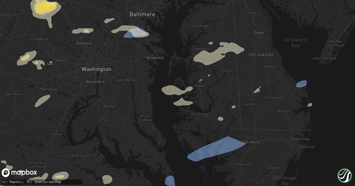 Hail map in Neavitt, MD on July 18, 2026