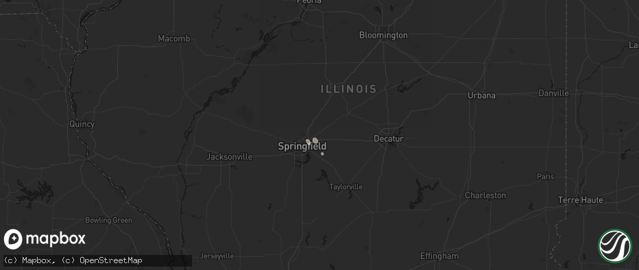 Hail map in Riverton, IL on July 18, 2026