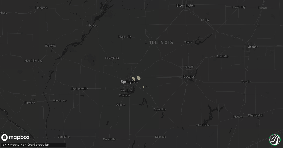 Hail map in Riverton, IL on July 18, 2026