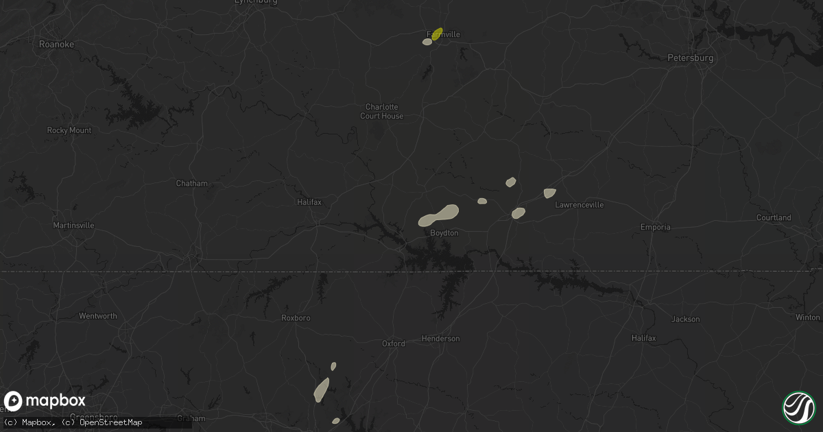 Hail map in Skipwith, VA on July 18, 2026