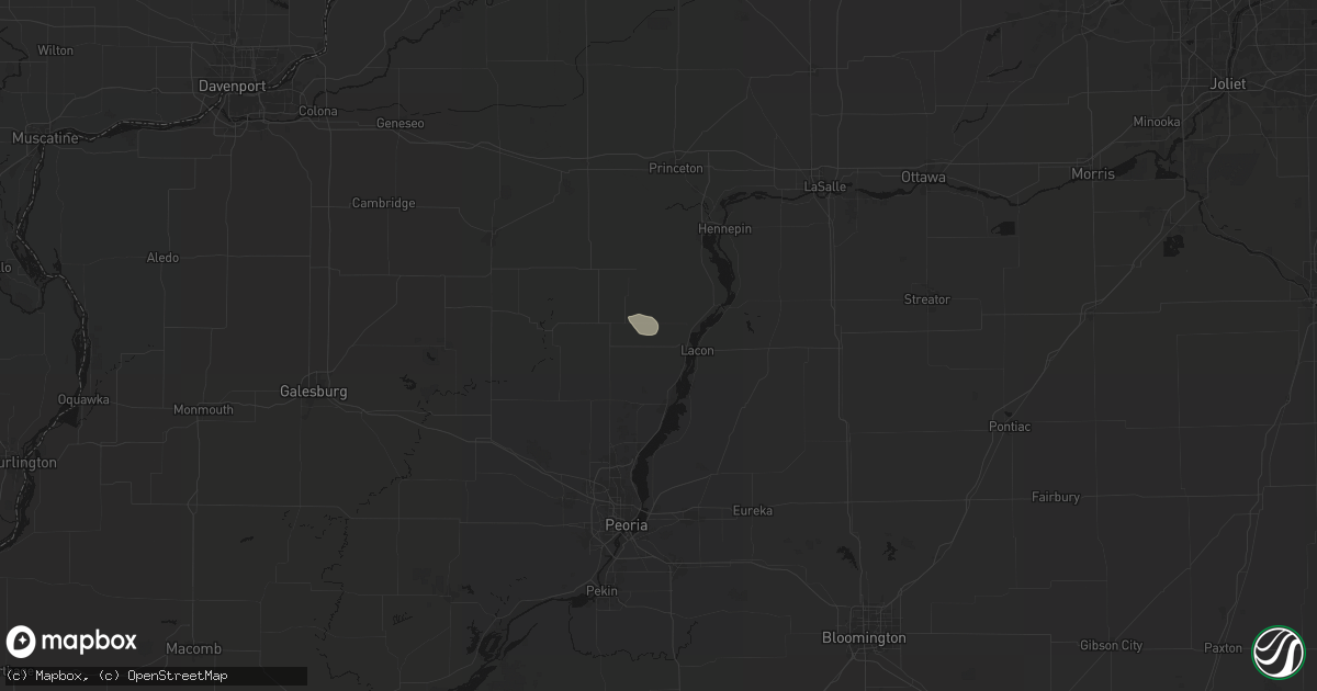 Hail map in Sparland, IL on July 18, 2026