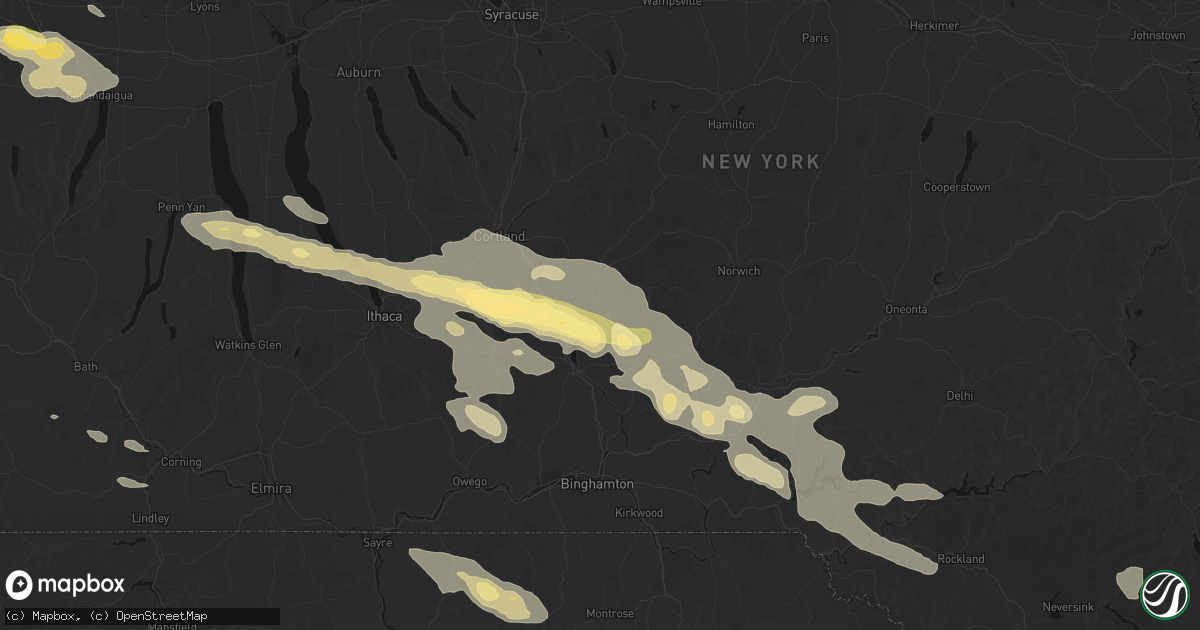 Hail map in Willet, NY on July 18, 2026