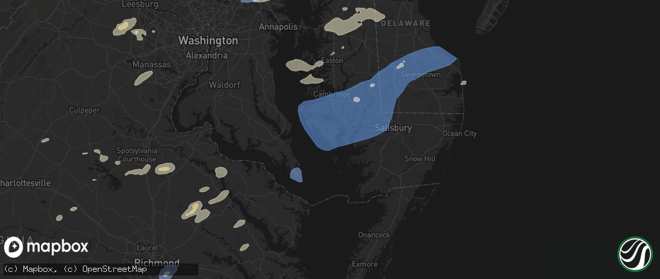 Hail map in Wingate, MD on July 18, 2026