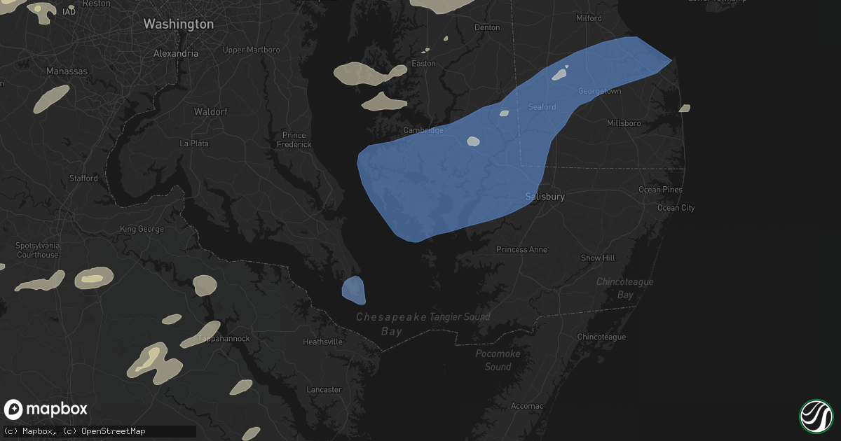 Hail map in Wingate, MD on July 18, 2026