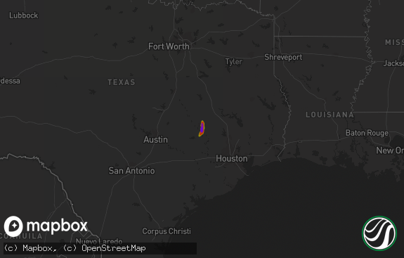 Hail map preview on 07-19-2009