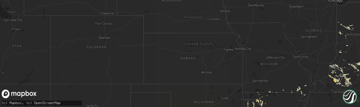 Hail map in Missouri on July 19, 2012