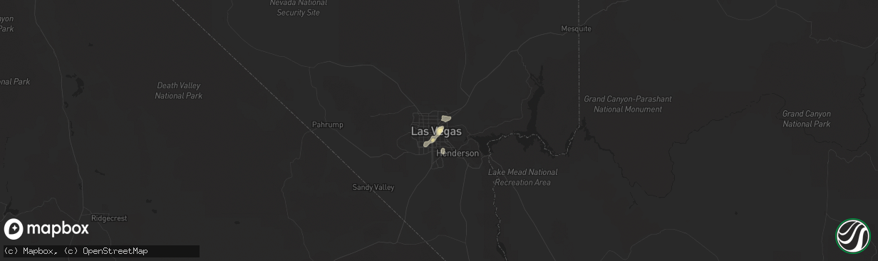 Hail map in Las Vegas, NV on July 19, 2013