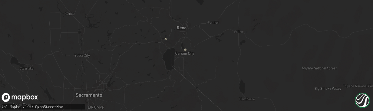 Hail map in Carson City, NV on July 19, 2014