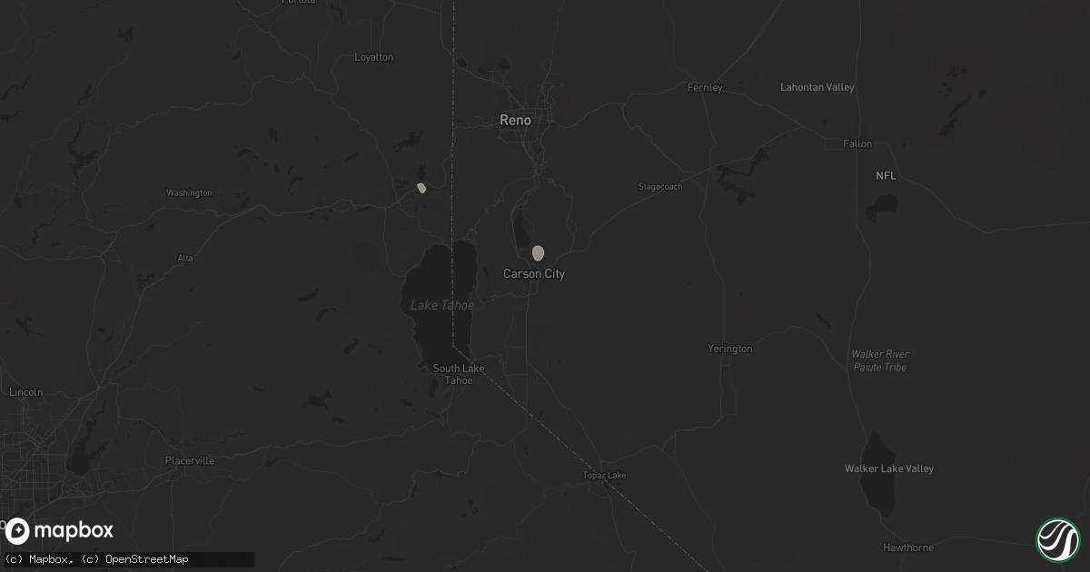 Hail map in Carson City, NV on July 19, 2014