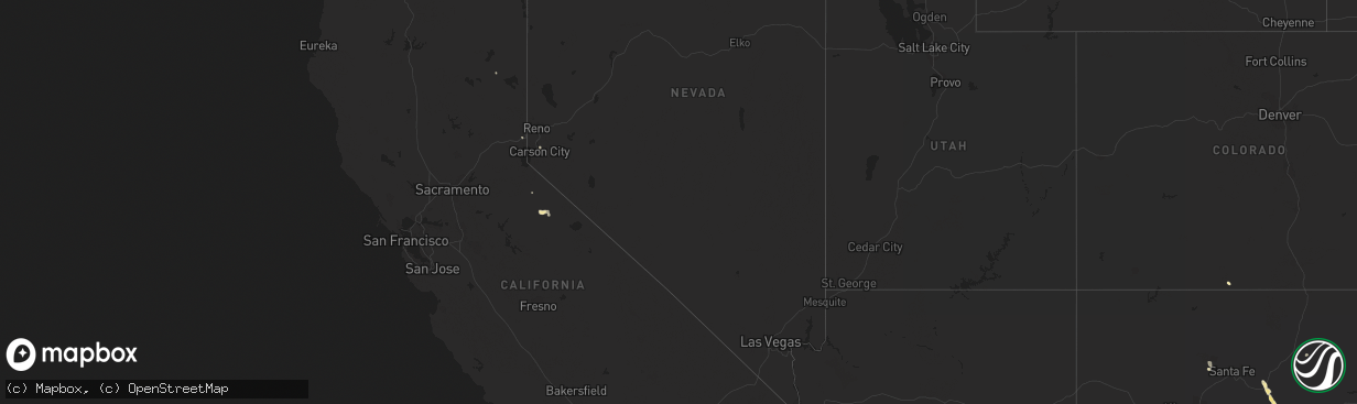 Hail map in Nevada on July 19, 2014