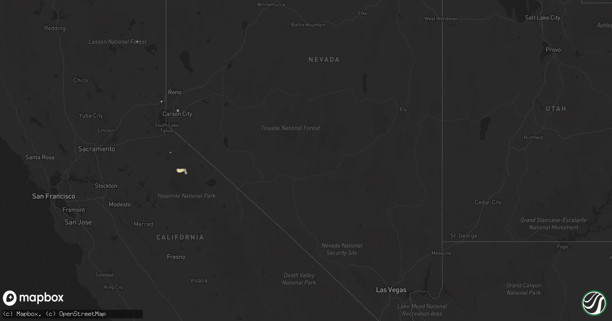 Hail map in Nevada on July 19, 2014