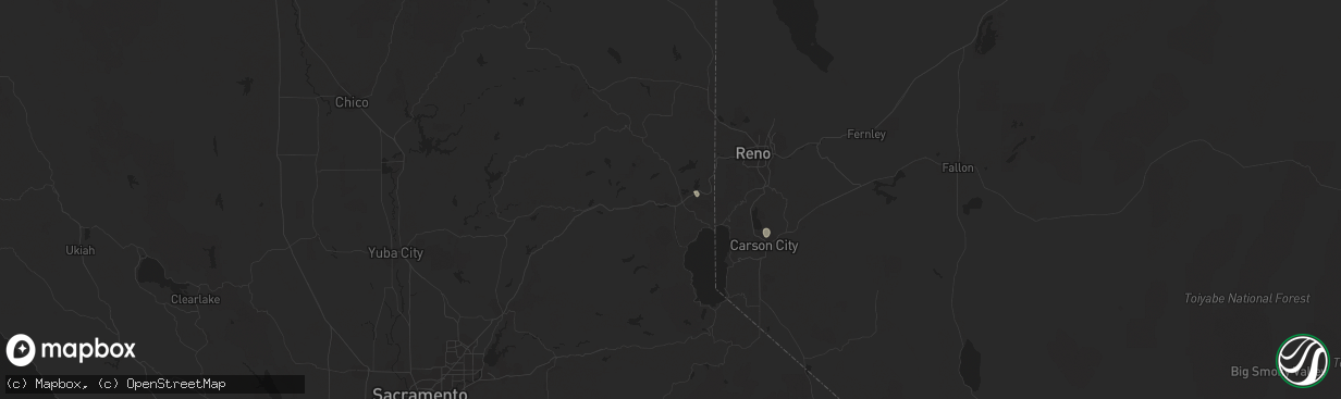 Hail map in Truckee, CA on July 19, 2014