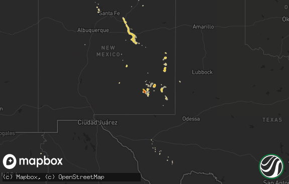 Hail map preview on 07-19-2014