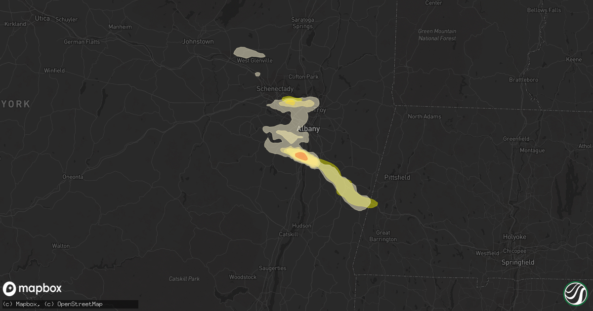 Hail map in Selkirk, NY on July 19, 2015