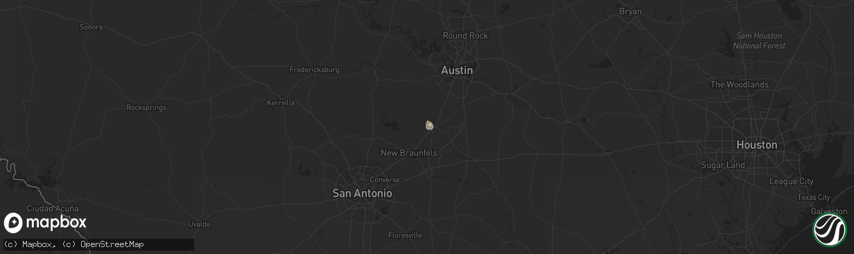 Hail map in San Marcos, TX on July 19, 2021