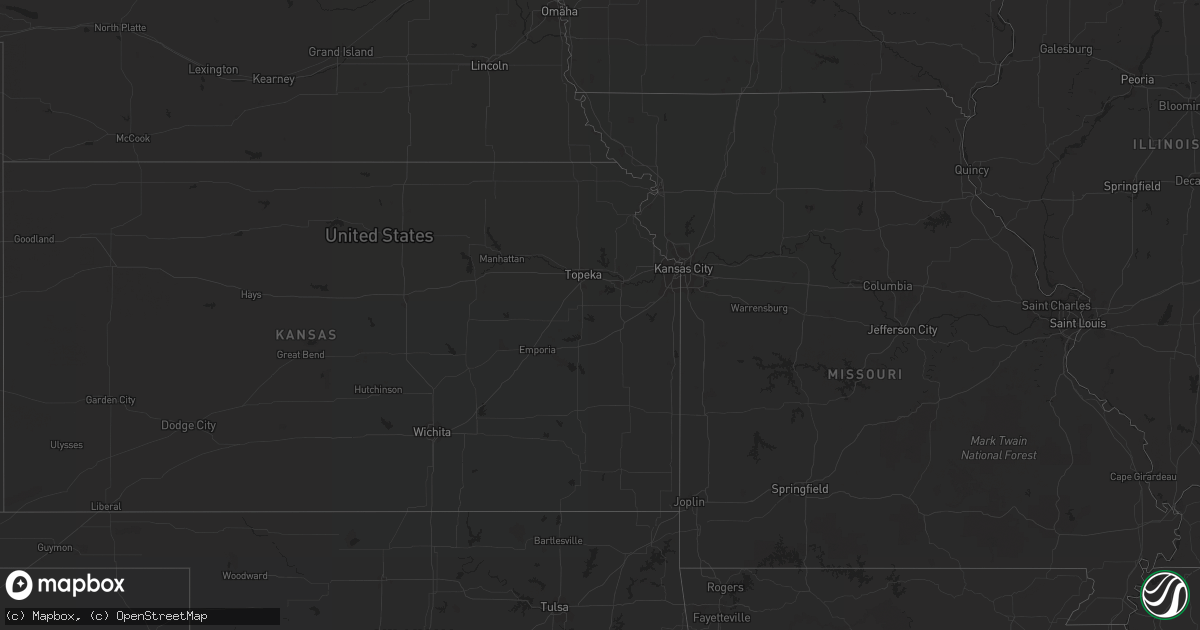Hail map on July 19, 2022