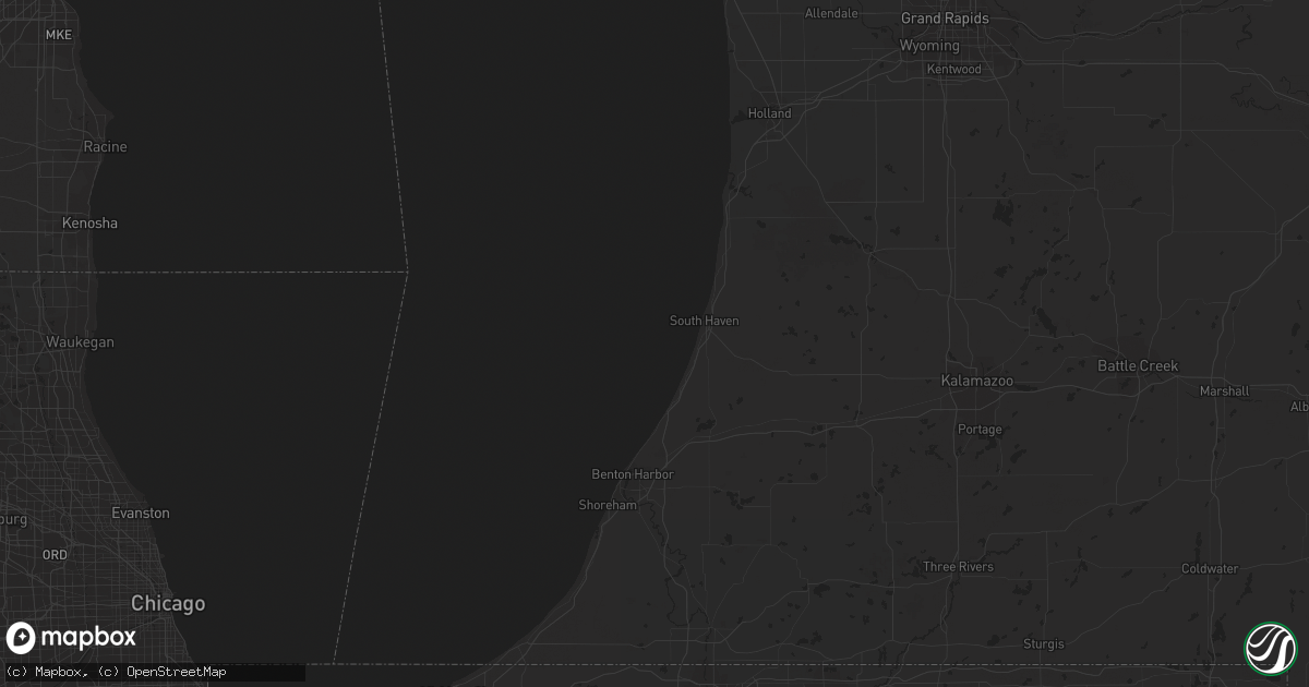 Hail map in Bridgeville, DE on July 19, 2023