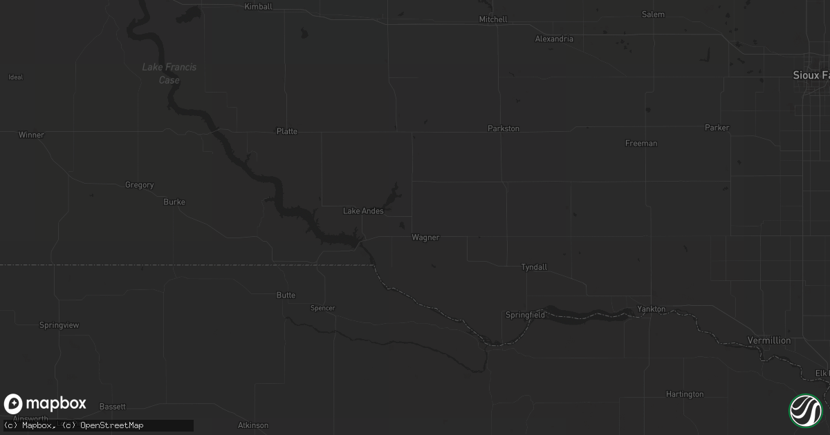 Hail map in Rice, MN on July 19, 2023