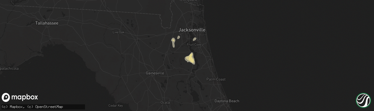 Hail map in Green Cove Springs, FL on July 19, 2024