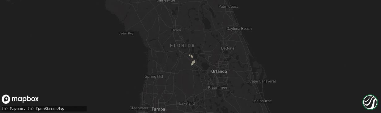 Hail map in Leesburg, FL on July 19, 2024