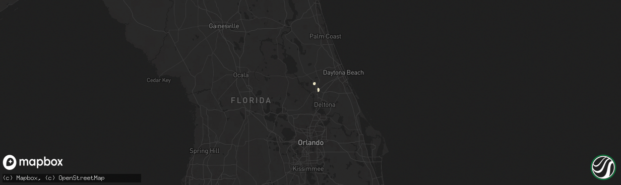 Hail map in Deland, FL on July 19, 2025
