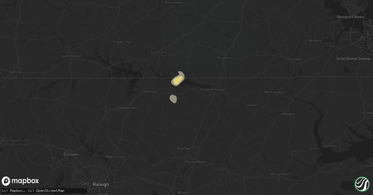 Hail map in Littleton, NC on July 19, 2025