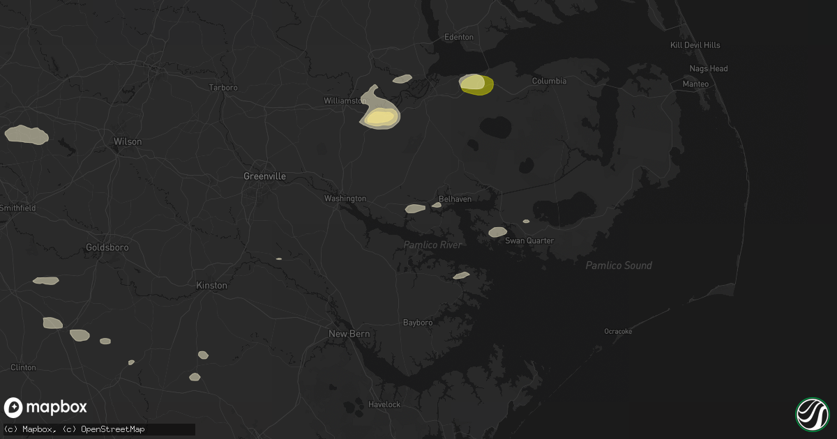 Hail map in Bath, NC on July 19, 2026