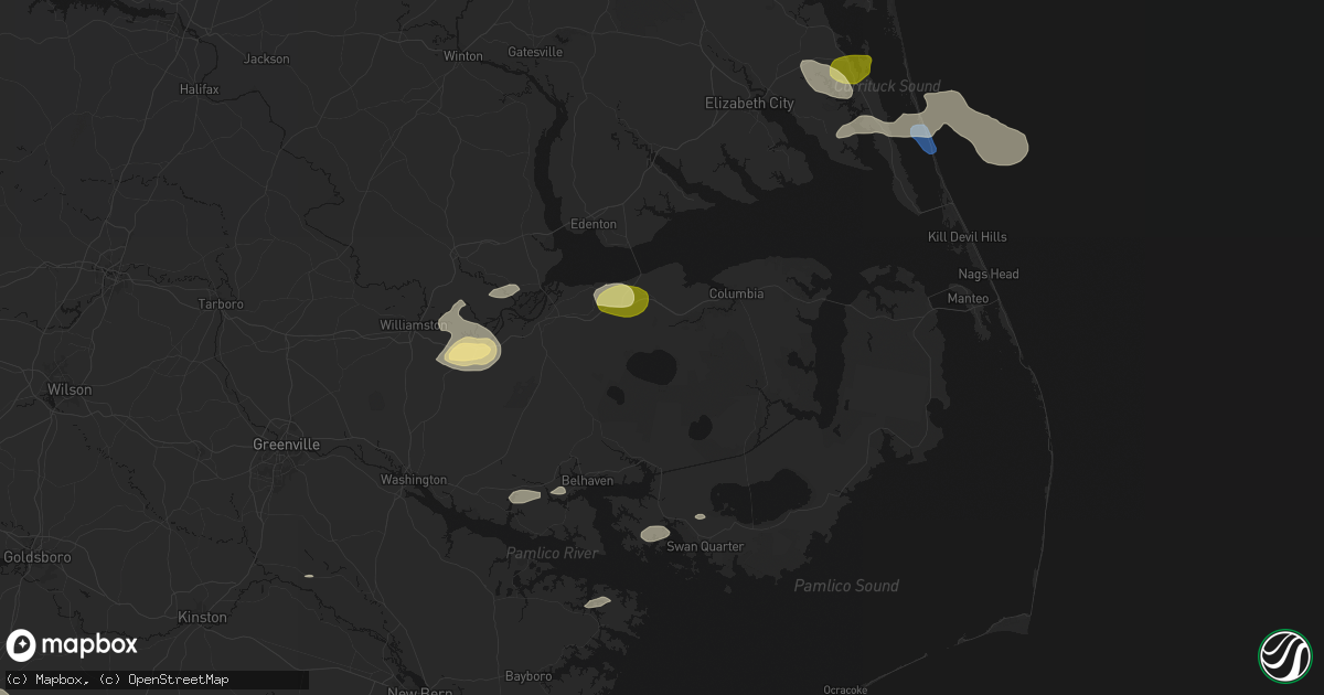 Hail map in Creswell, NC on July 19, 2026