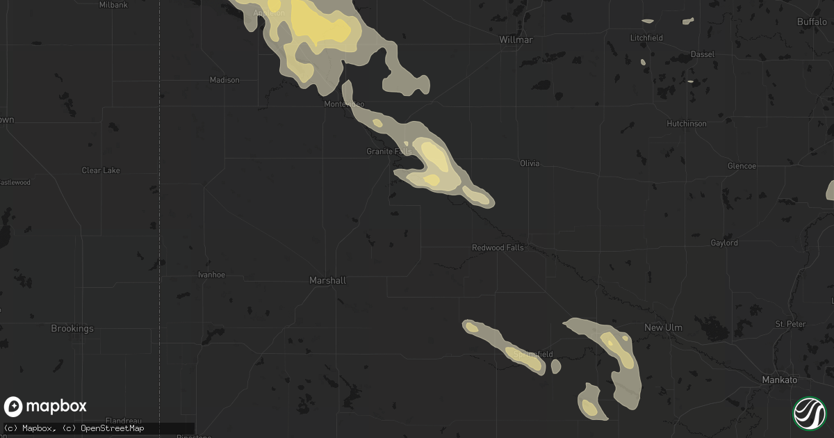 Hail map in Echo, MN on July 19, 2026