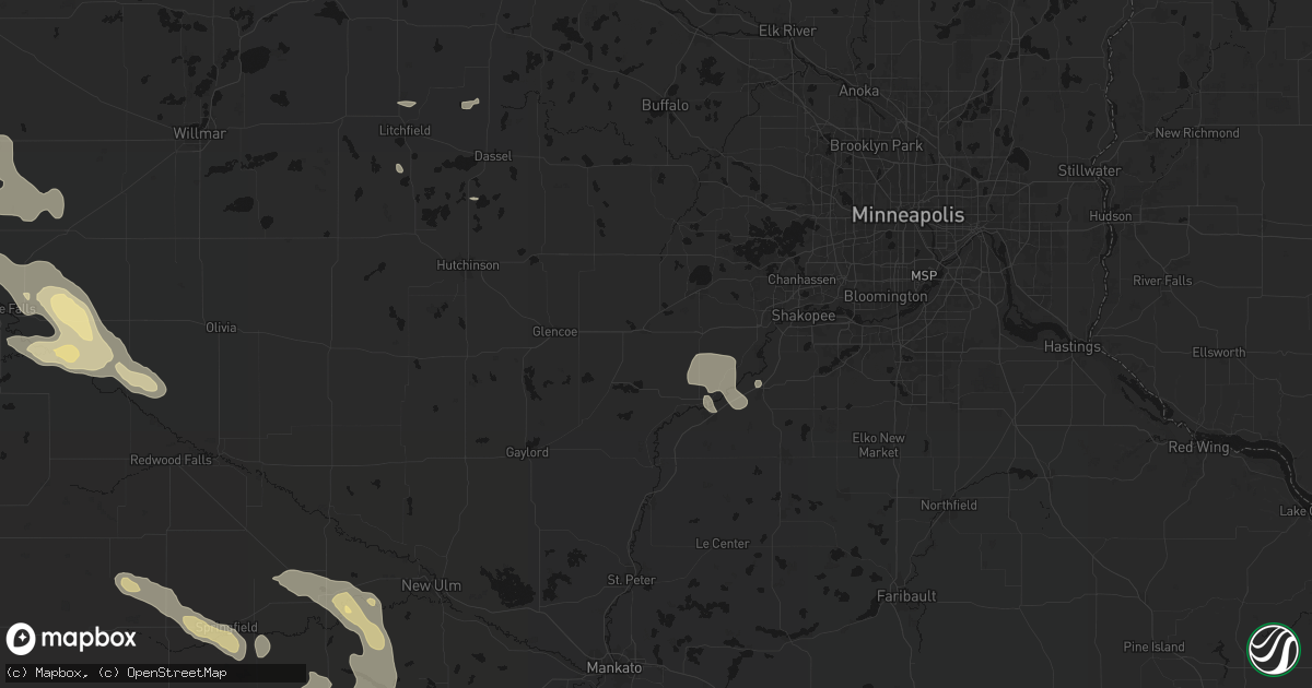 Hail map in Norwood Young America, MN on July 19, 2026
