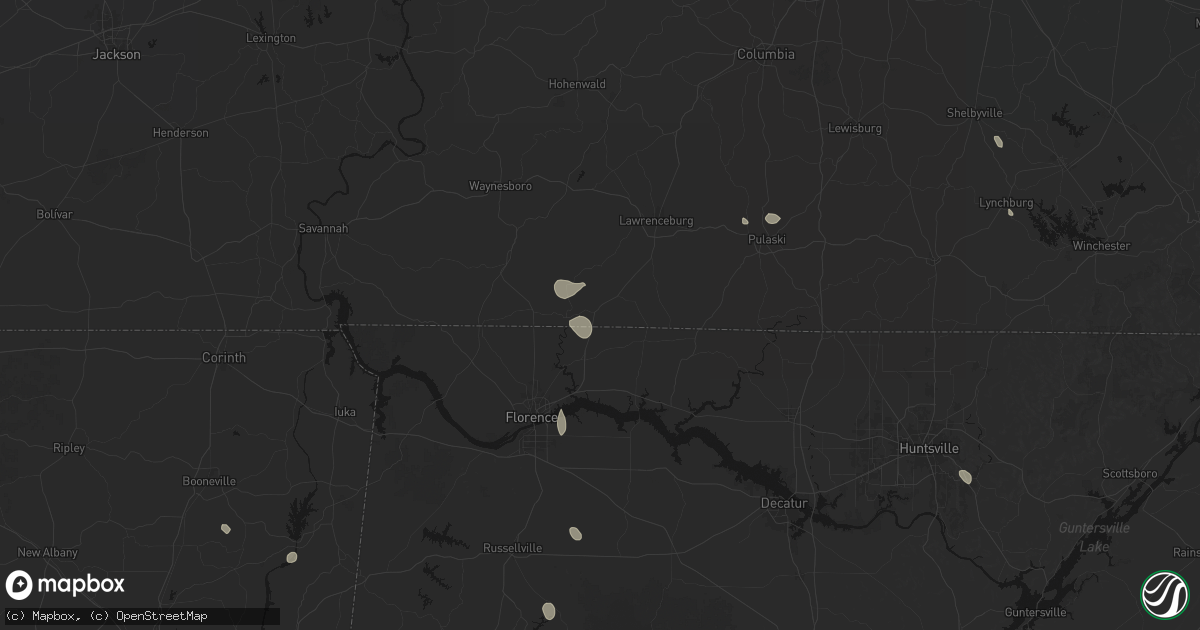 Hail map in Saint Joseph, TN on July 19, 2026