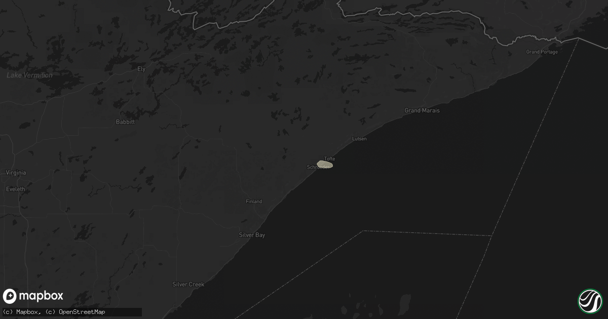 Hail map in Schroeder, MN on July 19, 2026