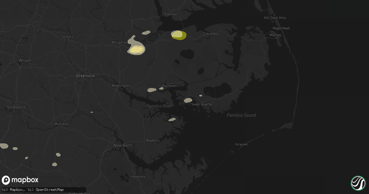 Hail map in Scranton, NC on July 19, 2026