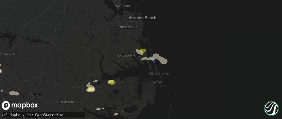 Hail map in Shiloh, NC on July 19, 2026
