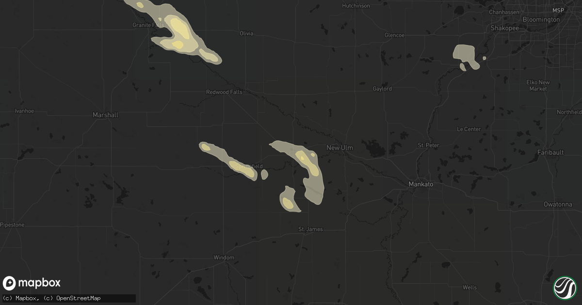 Hail map in Sleepy Eye, MN on July 19, 2026
