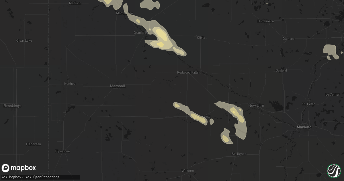 Hail map in Wabasso, MN on July 19, 2026