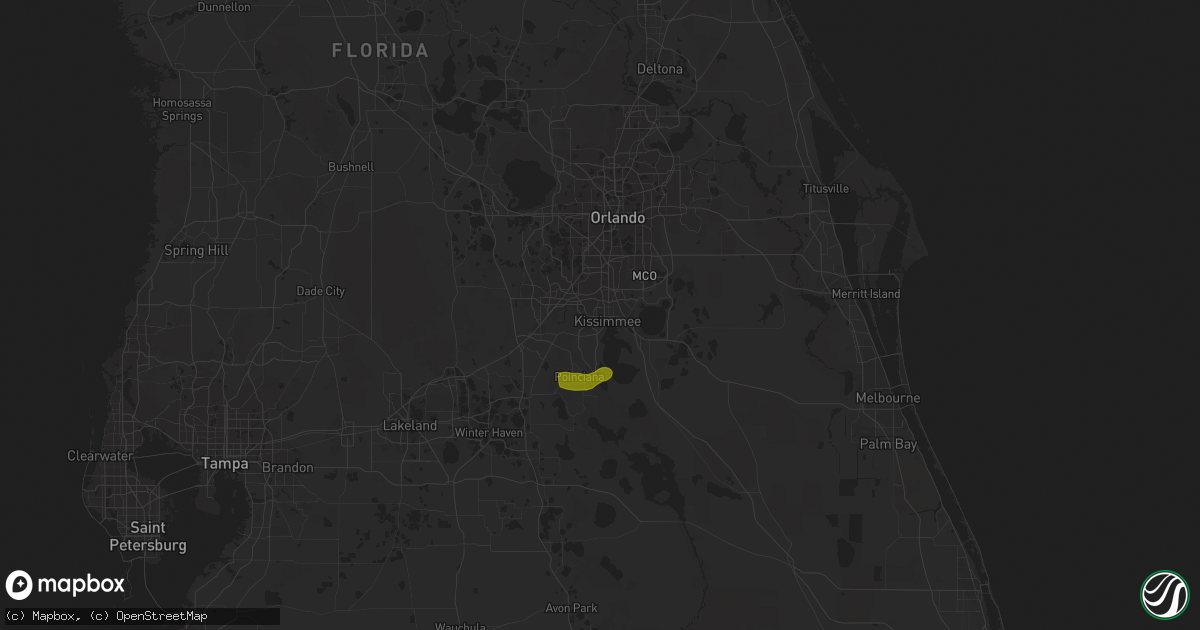 Hail map in Kissimmee, FL on July 20, 2011