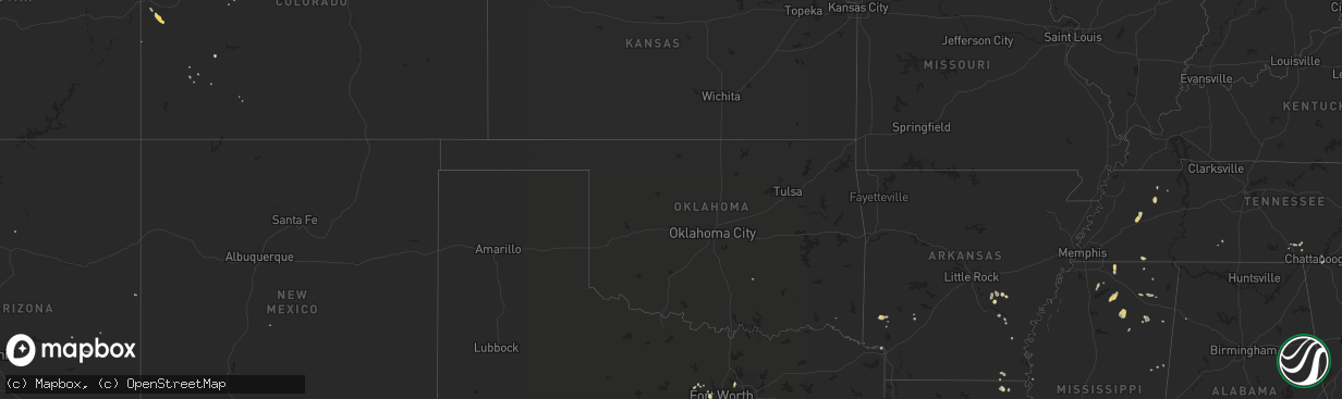 Hail map on July 20, 2012