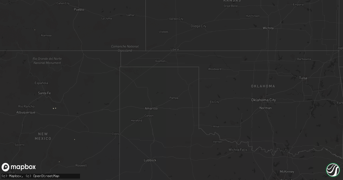 Hail map on July 20, 2014