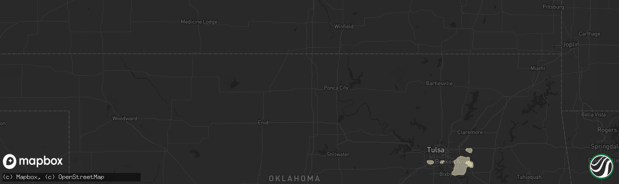 Hail map in Erick, OK on July 20, 2015