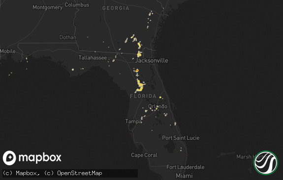 Hail map preview on 07-20-2017