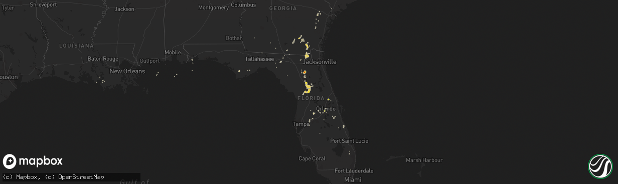 Hail map on July 20, 2017