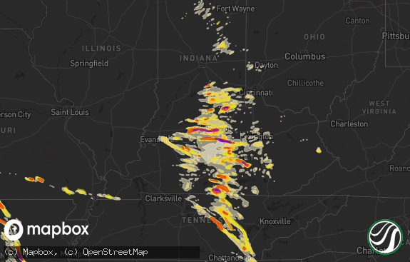 Hail map preview on 07-20-2018