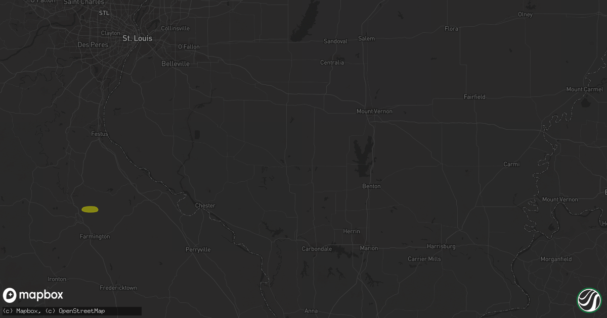 Hail map in Brookport, IL on July 20, 2023