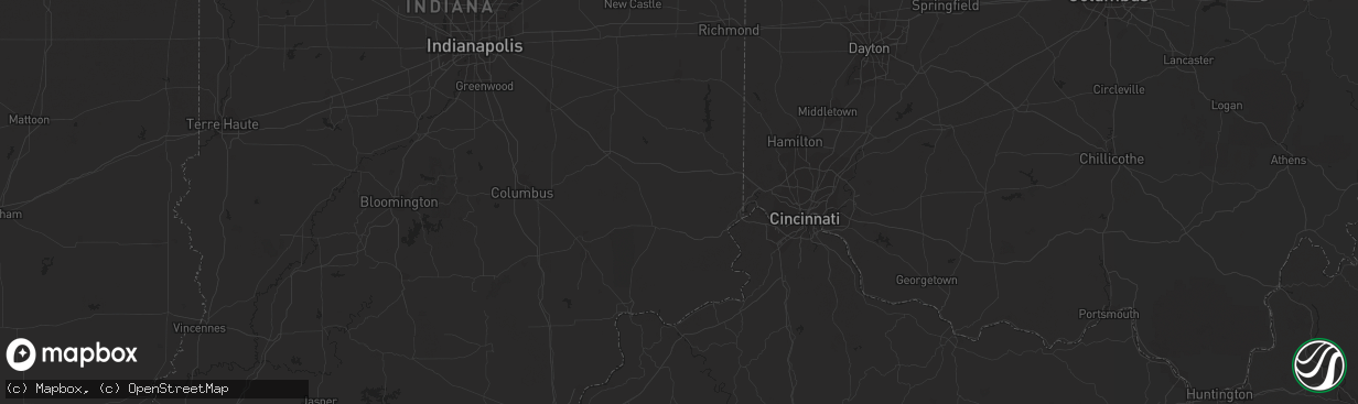 Hail map in Gillespie, IL on July 20, 2023