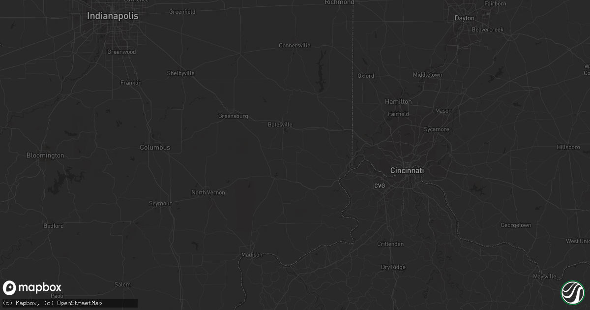 Hail map in Gillespie, IL on July 20, 2023