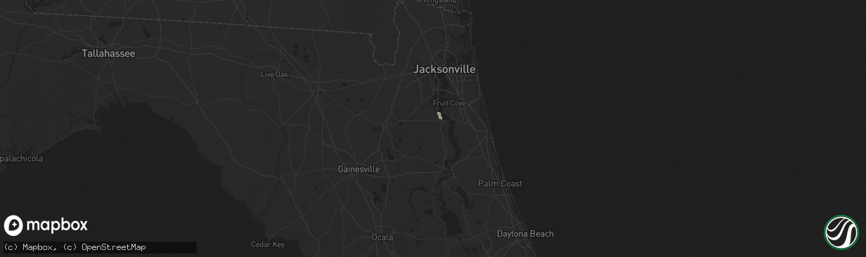 Hail map in Green Cove Springs, FL on July 20, 2024