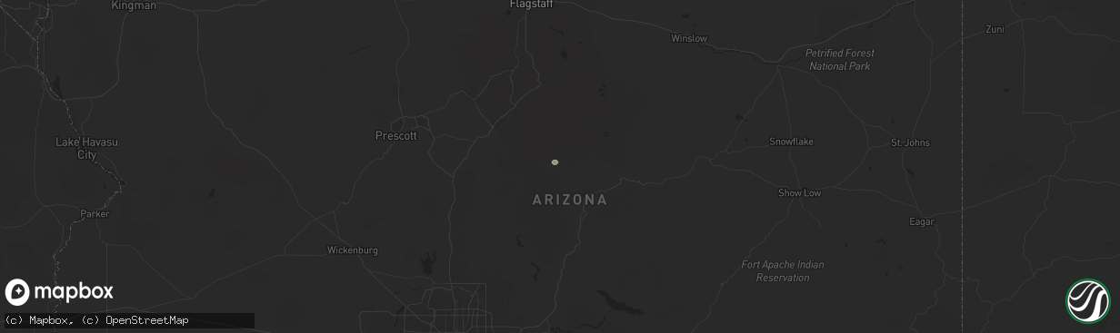 Hail map in Pine, AZ on July 20, 2024