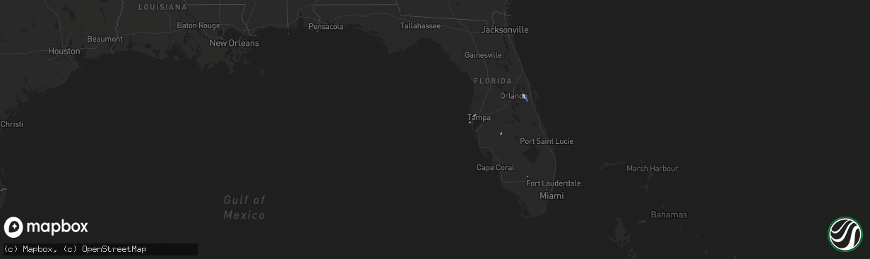 Hail Map in Florida on July 20 - Sales Header