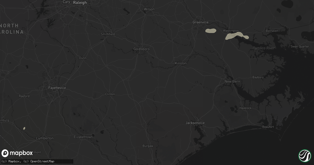 Hail map in Albertson, NC on July 20, 2026